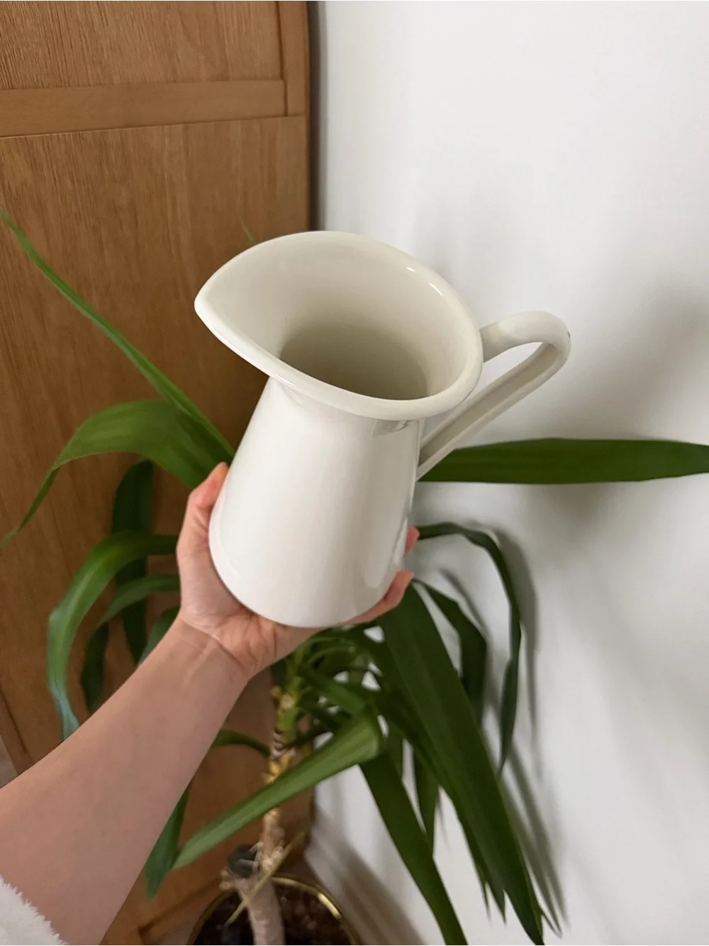 White Pitcher Vase